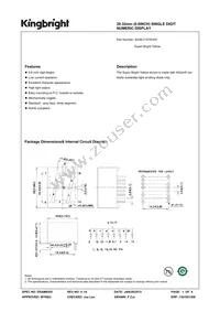 SA08-21SYKWA Datasheet Cover