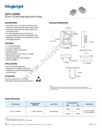 SA10-11CGKWA Datasheet Cover