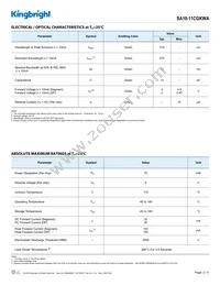 SA10-11CGKWA Datasheet Page 2