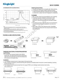 SA10-11CGKWA Datasheet Page 4