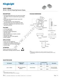 SA10-11SRWA Datasheet Cover