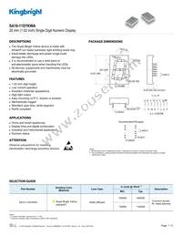 SA10-11SYKWA Datasheet Cover