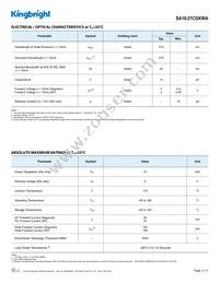 SA10-21CGKWA Datasheet Page 2