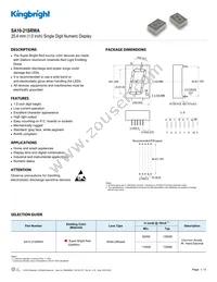 SA10-21SRWA Datasheet Cover