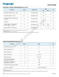 SA10-21SYKWA Datasheet Page 2