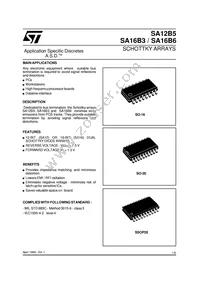 SA16B3RL Datasheet Cover