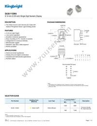 SA36-11GWA Datasheet Cover