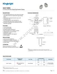 SA36-11SRWA Datasheet Cover