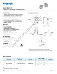 SA36-11SURKWA Datasheet Cover