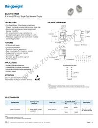 SA36-11SYKWA Datasheet Cover