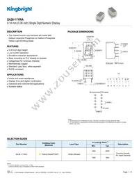 SA36-11YWA Datasheet Cover