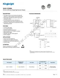 SA39-11CGKWA Datasheet Cover