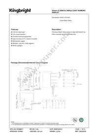 SA39-11SYKWA Datasheet Cover