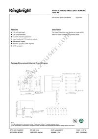 SA39-12SURKWA Datasheet Cover