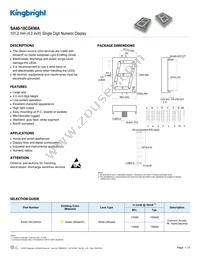 SA40-18CGKWA Datasheet Cover