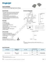 SA40-18SURKWA Datasheet Cover