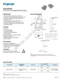 SA40-18SYKWA Datasheet Cover