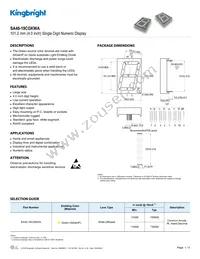 SA40-19CGKWA Datasheet Cover