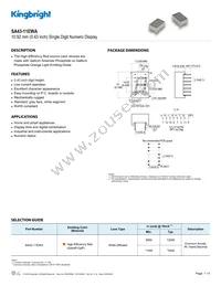 SA43-11EWA Datasheet Cover