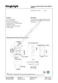 SA43-11YWA Datasheet Cover