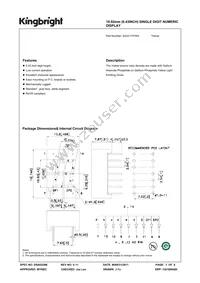 SA43-13YWA Datasheet Cover