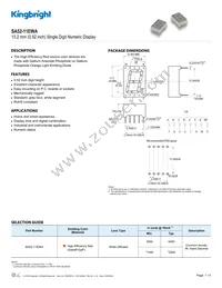 SA52-11EWA Datasheet Cover