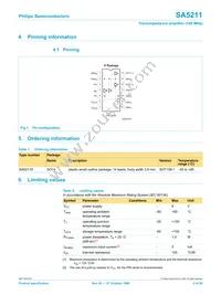 SA5211D/01 Datasheet Page 2