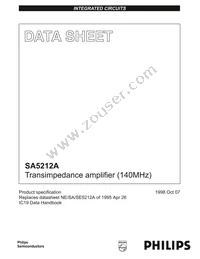 SA5212AD/01 Datasheet Cover
