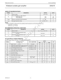 SA5219D Datasheet Page 3