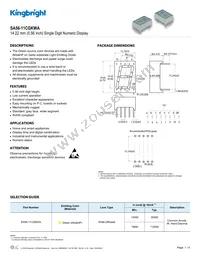 SA56-11CGKWA Datasheet Cover