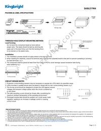 SA56-21YWA Datasheet Page 4