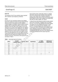 SAA1305T/N1 Datasheet Page 7