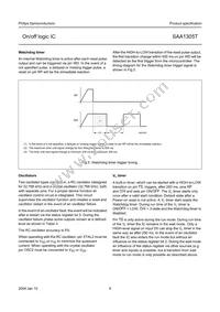SAA1305T/N1 Datasheet Page 9
