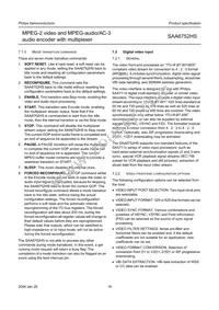 SAA6752HS/V103 Datasheet Page 16