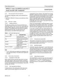 SAA6752HS/V103 Datasheet Page 17