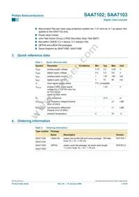 SAA7103E/V4 Datasheet Page 2