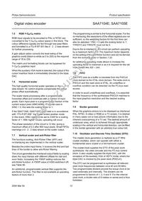 SAA7105E/V1/G Datasheet Page 12