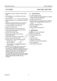 SAA7109E/V1 Datasheet Page 4