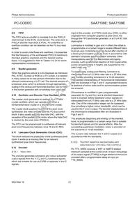 SAA7109E/V1 Datasheet Page 21