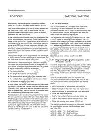 SAA7109E/V1 Datasheet Page 23