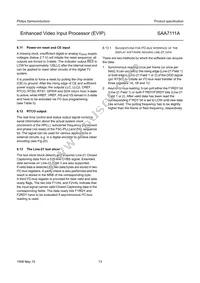 SAA7111AHZ/V4 Datasheet Page 13