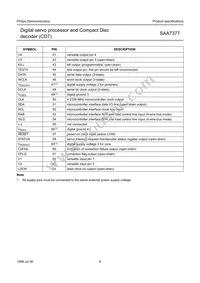 SAA7377GP/M1 Datasheet Page 6