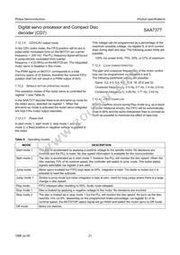 SAA7377GP/M1 Datasheet Page 21