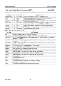 SAA7706H/N210S Datasheet Page 9