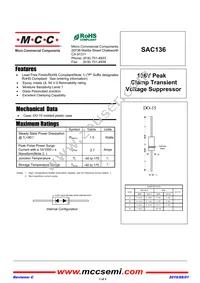 SAC136-TP Datasheet Cover