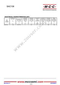 SAC136-TP Datasheet Page 2