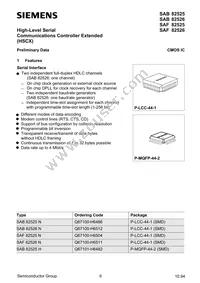 SAF 82526 N V2.2 Datasheet Page 6