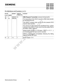 SAF 82526 N V2.2 Datasheet Page 15