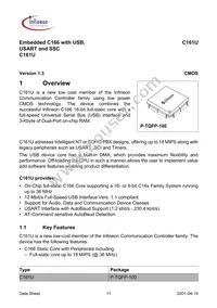 SAF-C161U-LF V1.3 Datasheet Page 11