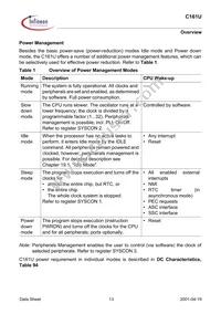 SAF-C161U-LF V1.3 Datasheet Page 13